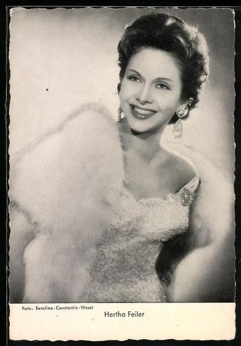 Carte postale actrice hertha - actrice,
