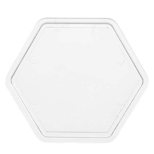 Couvercle poli hexagonal - poli,