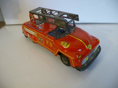Camion pompier tole friction - pompier,