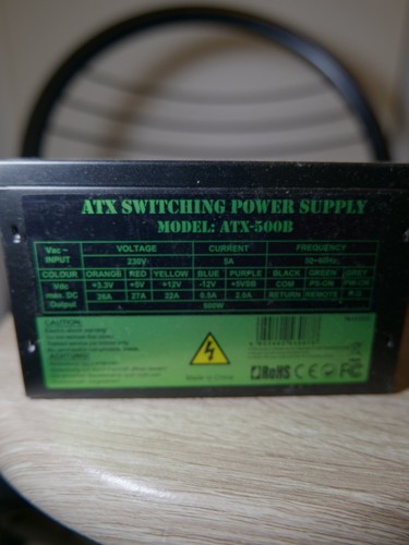 Alimentation 230v atx - pc, atx-500b