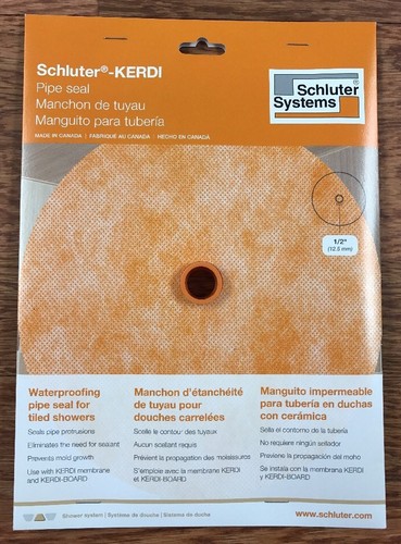 Schluter kerdi pipe seal - seal, 1/2"
