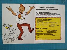 Vintage publicité - french ad - TINTIN concours offre T SHIRT 1978  - 20 * 13 cm