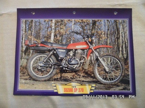 Carte fiche moto - suzuki, sp