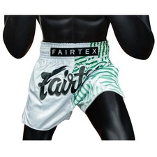 Short de kick boxing blanc