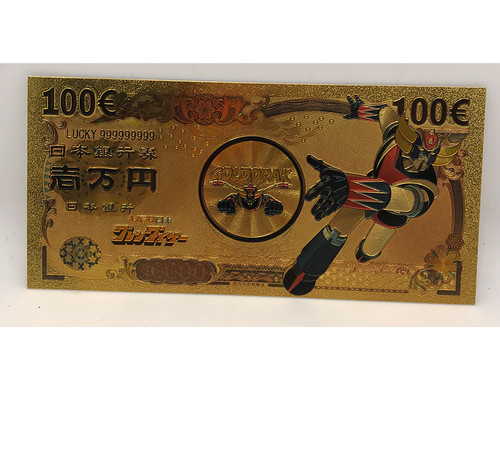 Billet 100 euros goldorak - euros,