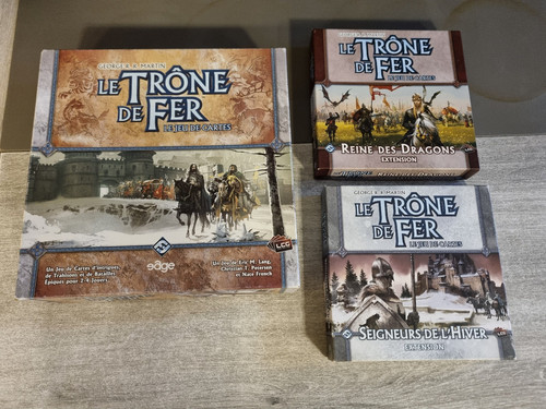 Jeu cartes trône de - jeu, fer