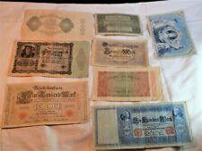 Lot billets de banque allemands anciens avant guerre en bon état