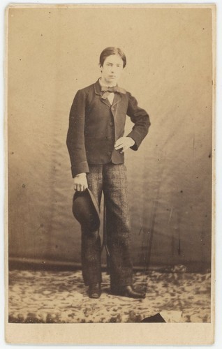 Cdv circa 1860 garçon nommé - 1860.,