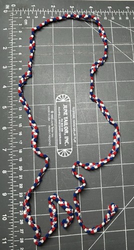 Ruban cord appliqué patriote - cord,