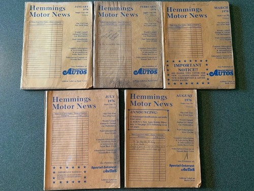 1976 partial year issues - partial, 5