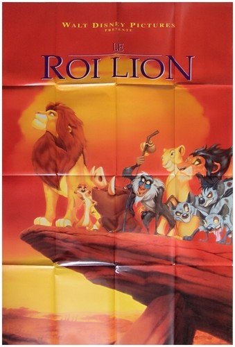 Roi lion affiche cinéma - roi,
