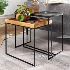 FineBuy Tables Gigognes Bois