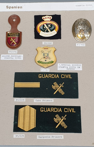 Insigne espagne guardia - x,