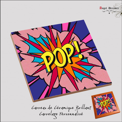 Carrelage imprimé pop roy - carrelage,