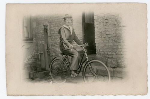 Carte photo marin à vélo - photo,,