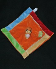 Doudou plat Tigrou DISNEY BABY NICOTOY orange vert bleu jaune feuille TTBE