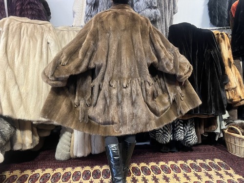Manteau vison réel - en,