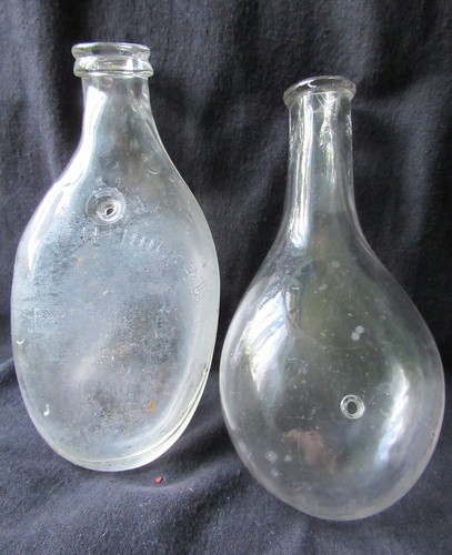 Rare ancien biberon verre - ancien,