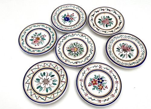 Assiette faience signée - en,