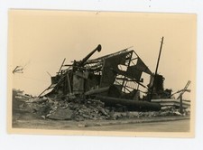 PHOTO, hangar métallique effondré destruction incendie charpente