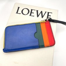 LOEWE Fragment Case Card Case Multicolore Leather Anagram BOX