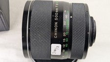 Objectif Chinon 8/500mm à miroir en monture M42 très compact + boîte
