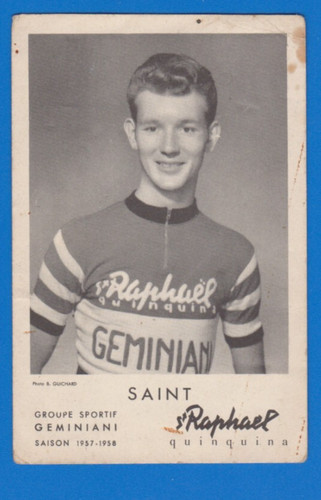 Cyclisme carte cycliste gerard - carte,