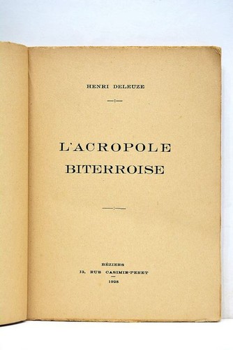 Acropole biterroise deleuze - l'acropole,