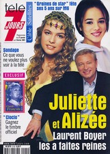 Magazine TELE 7JOURS  n° 2122/2001, ALIZEE, Cécilia CARA, CLOCLO, Lou DOILLON.