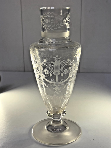 Vase ancien cristal taillé - vase,