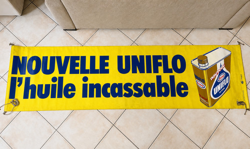 Banderole publicitaire huile