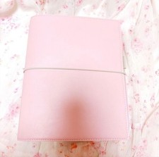 【NEUF】Filofax Domino organisateur 6 anneaux en simili cuir rose souple...