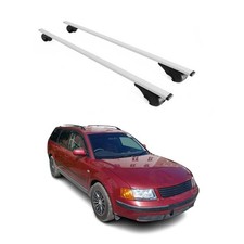 Barres de toit Transversales pour VW Passat Variant 1997-2005 Fer Argent