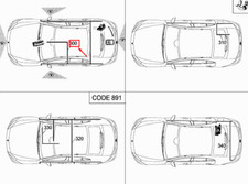 Faisceau de câbles de caméra de recul MERCEDES-BENZ CLS C257 A2575402906