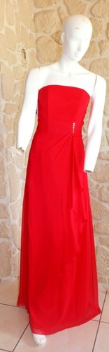 Robe cocktail rouge taille