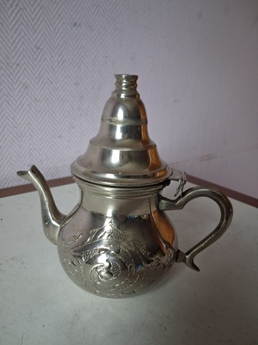Théière inox argenté - théière,