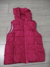 Manteau doudoune à capuche sans manche rose fuchsia Taille 7 ans Tex