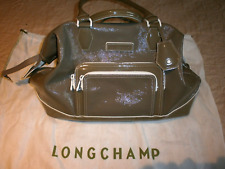 LONGCHAMPE/SAC FEMME/CUIRE VERNI KHAKI /MODELE LEGENDE GM /COMME NEUF/+ DUST BAG