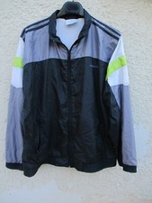 Veste ADIDAS nylon parachute 90's noir tracktop jacket jacke vintage 174 M