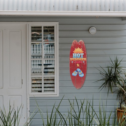 Panneau surf en bois - ,