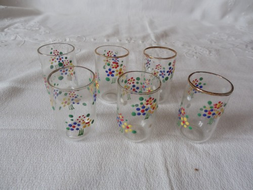 Verres liqueur émaillés - 6,
