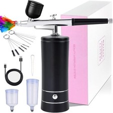 Kit aérographe sans Fil avec compresseur Mini Pistolet aérographe Portable aé...