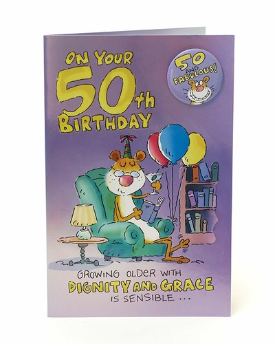 Carte 50ème anniversaire - , âge