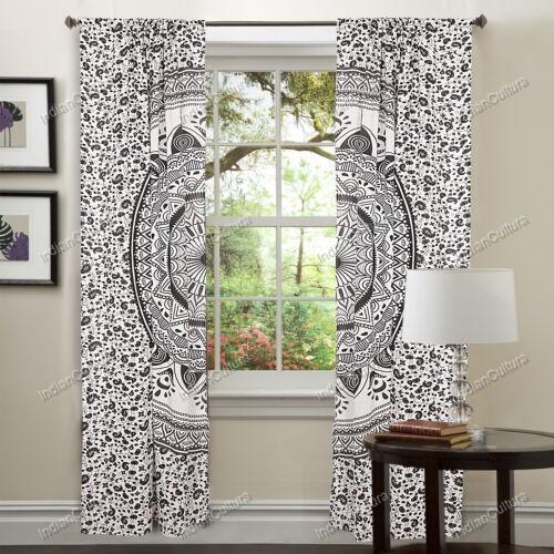 Rideaux mandala indien coton