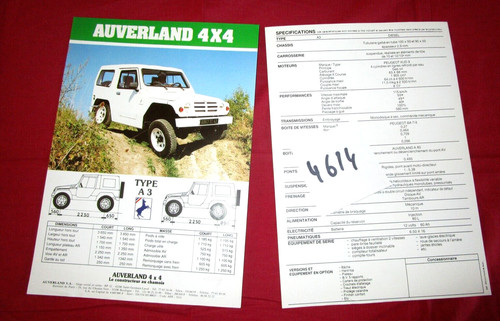 4614 auverland 4 x - n°4614, /