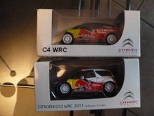 voitures de collection Citroen racing DS3 WRC 2011 et C4 WRC norev