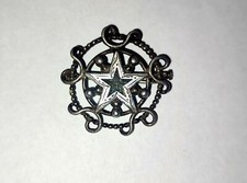 XIX ème Broche etoile de Digne Saint Vincent E.TURRIES Argent Massif Pentacrine