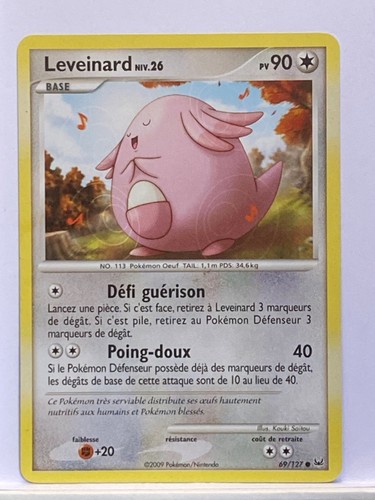 Leveinard 127 platine - 69/127, carte