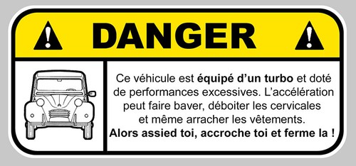 Danger humour 2cv citroen - humour,