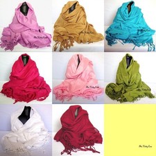 très fine souple 100% TURQUE coton franges écharpe pashmina Stole hijab tête